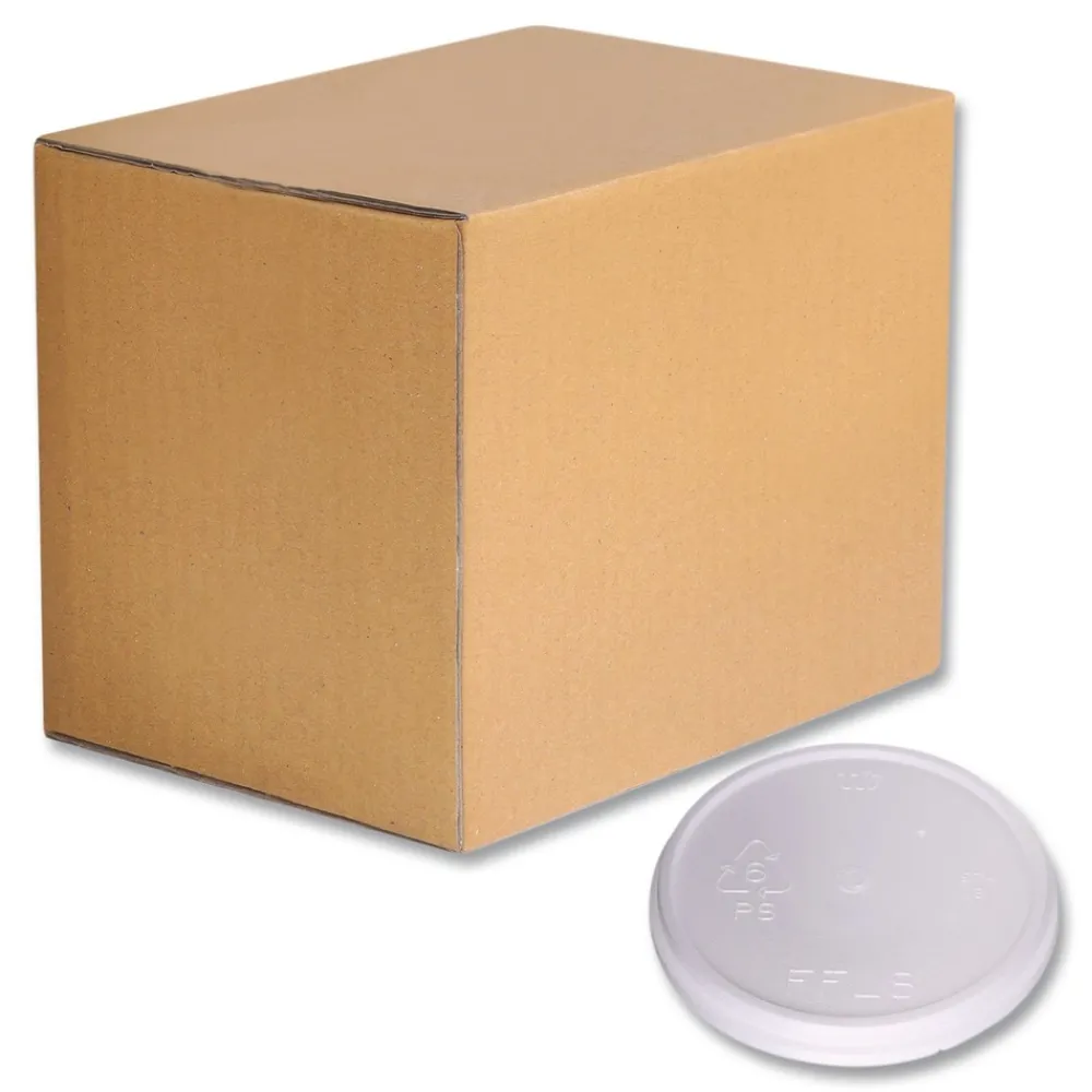 Best Plastic Lids for 8 oz to 16 oz Cups/5 oz to 10 oz Bowls - White (500/Carton) Tabletop And Serveware