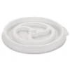 Clearance Slotted Plastic Lids for 8 oz to 10 oz Hot Cups and Bowls - White (1000/Carton) Tabletop And Serveware