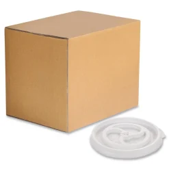 Clearance Slotted Plastic Lids for 8 oz to 10 oz Hot Cups and Bowls - White (1000/Carton) Tabletop And Serveware