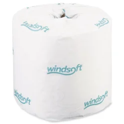 Online 2-Ply Septic Safe Individually Wrapped Rolls Bath Tissue - White (24 Rolls/Carton) Paper & Dispensers