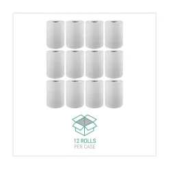 Discount WIN109 1-Ply 8 in. x 350 ft. Hardwound Paper Towel Rolls - White (12 Rolls/Carton) Paper & Dispensers