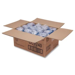 Clearance 9 oz. Classic Crystal Fluted Squat Plastic Tumblers - Clear (240/Carton) Tabletop And Serveware