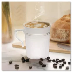 Outlet 8 oz Classicware Plastic Coffee Mugs - White (192/Carton) Tabletop And Serveware