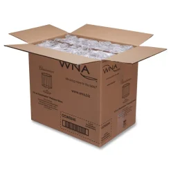 Hot 5 oz. Fluted Classic Crystal Plastic Wine Glasses on Pedestals - Clear (10/Pack, 24 Packs/Carton) Tabletop And Serveware