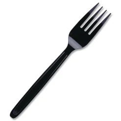 CEASEFK960BL 6 in. Fork Cutlery for Cutlerease Dispensing System - Black (960/Box) Breakroom Supplies