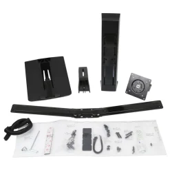 30 Degree Tilt Supports 16 lbs. Monitor Riser For 24 in. Monitors - Black Desk Accessories & Office Organizers