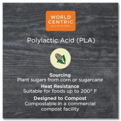 Hot 4.8 in. x 5.9 in. x 0.3 in. PLA Rectangular Plastic Deli Container Lids - Clear (900/Carton) Tabletop And Serveware