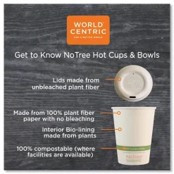Discount 4 oz. NoTree Paper Hot Cups - Natural (1000/Carton) Tabletop And Serveware
