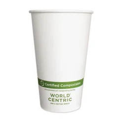 Hot 16 oz. Paper Hot Cups - White (1000/Carton) Tabletop And Serveware