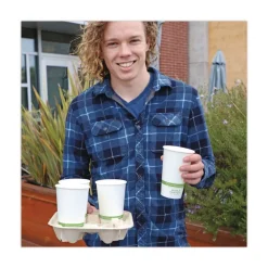 Hot 16 oz. Paper Hot Cups - White (1000/Carton) Tabletop And Serveware