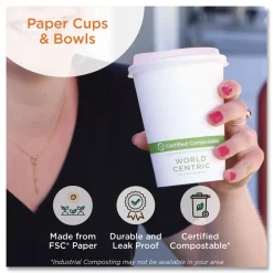 8 oz. Paper Hot Cups - White (1000/Carton) Tabletop And Serveware