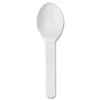 Online SP-CS-3 3 in. PLA Compostable Cutlery Tasting Spoon - White (3000/Carton) Tabletop And Serveware