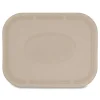 Sale TRLSC10LF 7.8 in. x 10.1 in. x 0.5 in. Paper Fiber Lids for Fiber Containers - Natural (400/Carton) Tabletop And Serveware