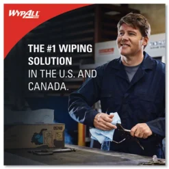 Hot 12.4 in. x 12.2 in. Power Clean Jumbo Roll X80 Heavy Duty Cloths - White (475/Roll) Paper & Dispensers