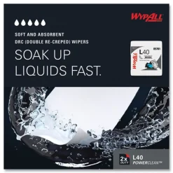 Clearance L40 1/4 Fold 12.5 in. x 12 in. Towels - White (56/Box, 18 Packs/Carton) Cleaning & Janitorial Supplies