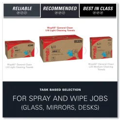 Online L10 9.1 in. x 10.25 in. Windshield Towels - Light Blue (224/Pack, 10 Packs/Carton) Cleaning & Janitorial Supplies