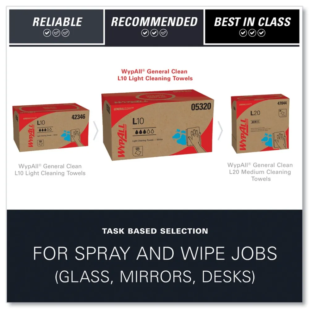 Online L10 9.1 in. x 10.25 in. Windshield Towels - Light Blue (224/Pack, 10 Packs/Carton) Cleaning & Janitorial Supplies