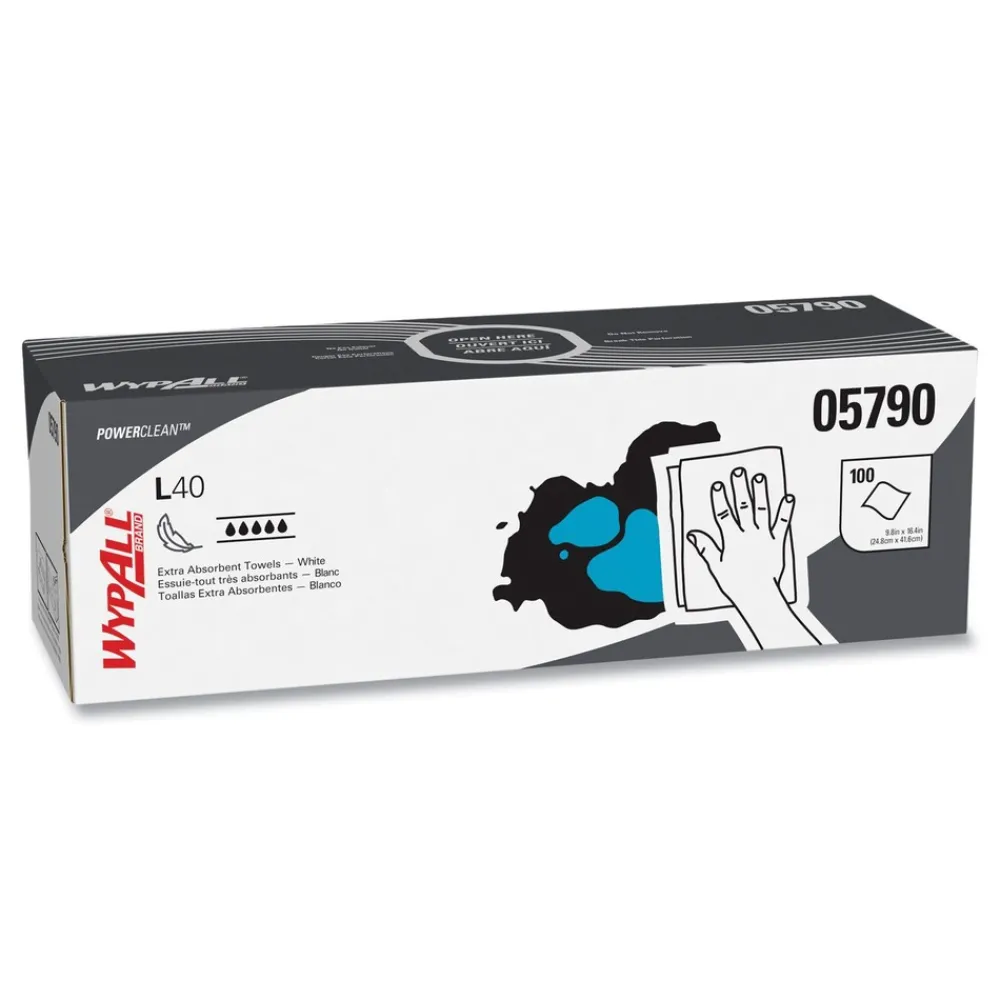 Outlet L40 POP-UP Box 16.4 in. x 9.8 in. Towels - White (100/Box, 9 Boxes/Carton) Paper & Dispensers