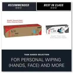 L30 POP-UP Box 16.4 in. x 9.8 in. Towels - White (100/Box, 8 Boxes/Carton) Cleaning & Janitorial Supplies