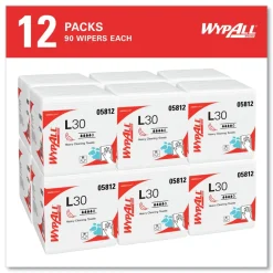 Hot L30 Quarter Fold 12.5 in. x 12 in. Towels (90/Polypack, 12 Polypacks/Carton) Paper & Dispensers