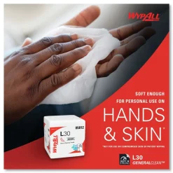 Hot L30 Quarter Fold 12.5 in. x 12 in. Towels (90/Polypack, 12 Polypacks/Carton) Paper & Dispensers