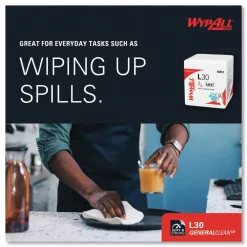 Hot L30 Quarter Fold 12.5 in. x 12 in. Towels (90/Polypack, 12 Polypacks/Carton) Paper & Dispensers