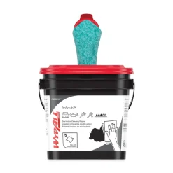 Best Power Clean ProScrub 9.5 in. x 12 in. Pre-Saturated Wipes - Citrus Scent, Green (75/Bucket) Skin Care & Personal Hygiene