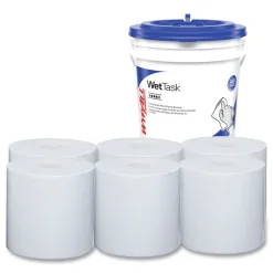 New WetTask Customizable Wet Wiping System Critical Clean Wipers for Bleach/Disinfectants/Sanitizers with Bucket (540/Carton) Cleaning & Janitorial Supplies