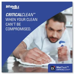 New WetTask Customizable Wet Wiping System Critical Clean Wipers for Bleach/Disinfectants/Sanitizers with Bucket (540/Carton) Cleaning & Janitorial Supplies