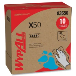 Clearance X50 9-1/10 in. x 12-1/2 in. Cloth Pop-Up Box - White (176/Box 10 Boxes/Carton) Cleaning & Janitorial Supplies