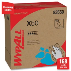 Clearance X50 9-1/10 in. x 12-1/2 in. Cloth Pop-Up Box - White (176/Box 10 Boxes/Carton) Cleaning & Janitorial Supplies