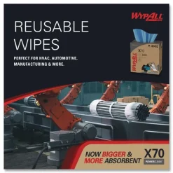 Sale X70 9-1/10 in. x 16-4/5 in. Cloths - Blue (100/Box 10 Boxes/Carton) Cleaning & Janitorial Supplies