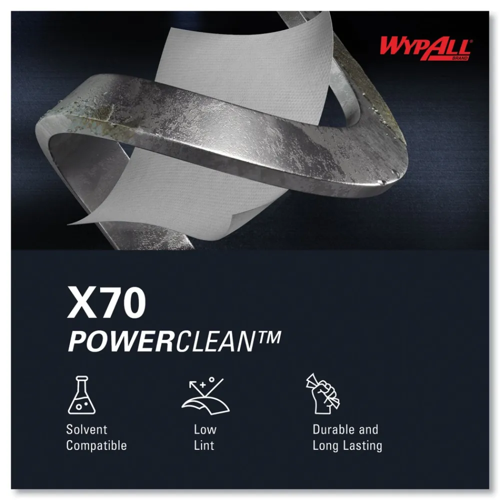 Hot X70 9-1/10 in. x 16-4/5 in. Cloths - White (100/Box 10 Boxes/Carton) Cleaning & Janitorial Supplies