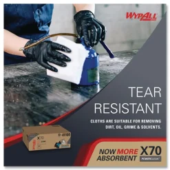 Best X70 Flat Sheet 14.9 in. x 16.6 in. Cloths - White (300/Carton) Cleaning & Janitorial Supplies