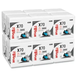 Hot X70 1/4-Fold 12-1/2 in. x 12 in. Cloths - White (76/Pack 12 Packs/Carton) Cleaning & Janitorial Supplies