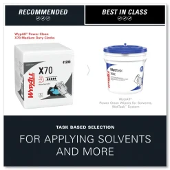 Hot X70 1/4-Fold 12-1/2 in. x 12 in. Cloths - White (76/Pack 12 Packs/Carton) Cleaning & Janitorial Supplies