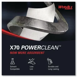 Hot X70 1/4-Fold 12-1/2 in. x 12 in. Cloths - White (76/Pack 12 Packs/Carton) Cleaning & Janitorial Supplies