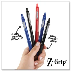 Discount 20620 Z-Grip Medium 1 mm Recycled Retractable Ballpoint Pen - Blue Ink/Blue Barrel (1-Dozen) Pens, Pencils & Markers