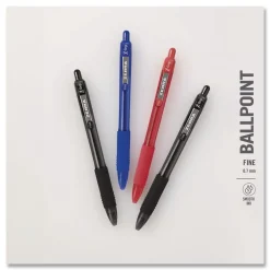 Discount 20710 Z-Grip Medium 0.7 mm Recycled Retractable Ballpoint Pen - Black Ink/Black Barrel (1-Dozen) Pens, Pencils & Markers