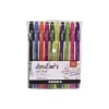 Hot Doodler'z Bold 1 millimeter Stick Gel Pen - Assorted Fashion/Neon Ink/Barrel Colors (10/Pack) Pens, Pencils & Markers