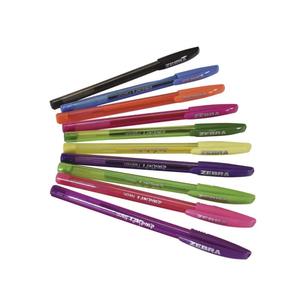 Hot Doodler'z Bold 1 millimeter Stick Gel Pen - Assorted Fashion/Neon Ink/Barrel Colors (10/Pack) Pens, Pencils & Markers