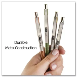 Best F-301 Signature Series Fine 0.7 mm. Retractable Ballpoint Pen - Black Ink/Assorted Earthy Tones Barrel (4/Pack) Pens, Pencils & Markers