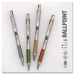 Hot F-301 Signature Series Earthy Tones Fine 0.7 mm. Retractable Ballpoint Pen - Black Ink/Sandstone Barrel (4/Pack) Pens, Pencils & Markers
