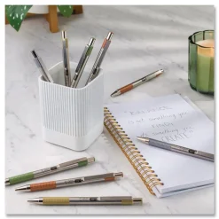 Hot F-301 Signature Series Earthy Tones Fine 0.7 mm. Retractable Ballpoint Pen - Black Ink/Sandstone Barrel (4/Pack) Pens, Pencils & Markers