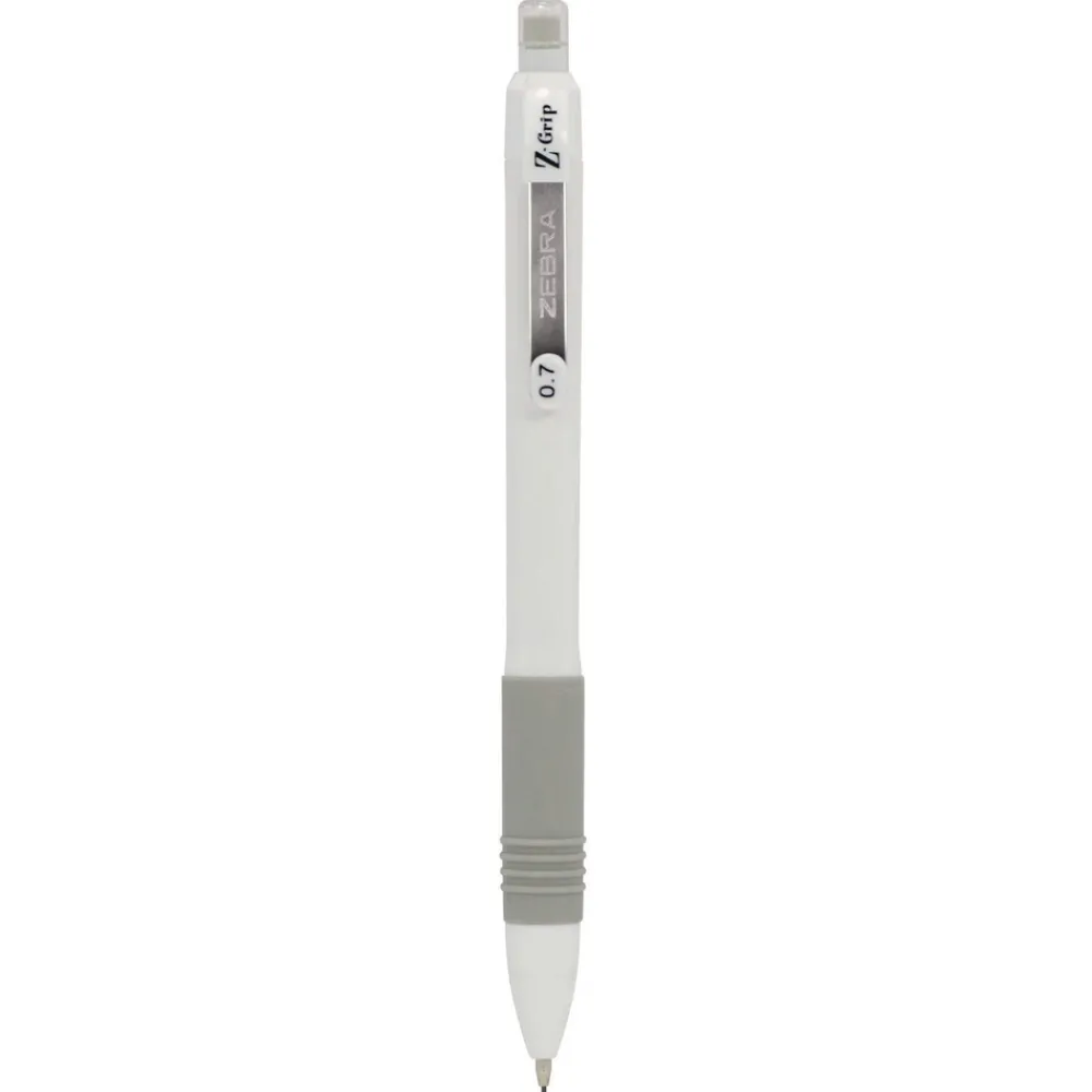Online Z-Grip Plus 0.7 (No. 2) Mechanical Pencil - Black Lead/White Barrel (1-Dozen) Pens, Pencils & Markers