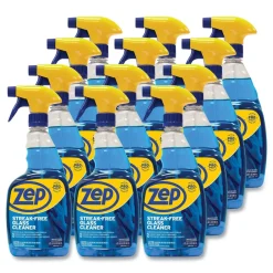 Clearance 32 oz. Spray Bottle Streak-Free Glass Cleaner - Pleasant Scent (12/Carton) Cleaning & Janitorial Supplies